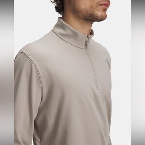 Under Armour Quarter Zip - Tan. XXL